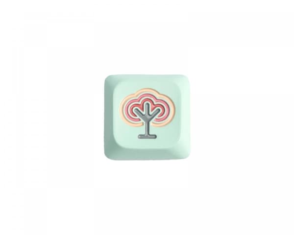 Zinc Alloy Low Profile LSA Artisan Keycap - Tree