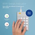 Pikkukuva 4 / 7: R-Go Numpad Break -numeronäppäimistö, langallinen, valkoinen