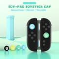 Miniatyrbillede 6 af 6: INF Kompatibel med SWITCH2 Hjerte Silikone Thumb Grips Caps for Forbedret Kontrol Sort