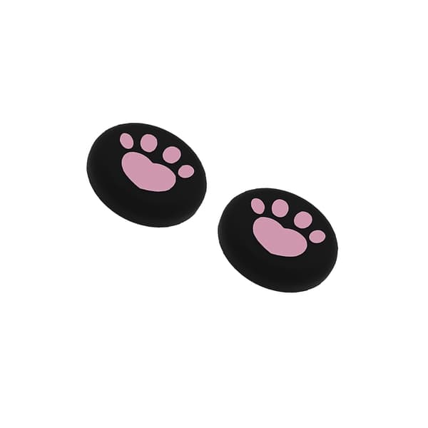 INF Yhteensopiva SWITCH2 Sydän Silikoni Peukalo-otteen Suojukset Parantaa Hallintaa Musta + Pinkki