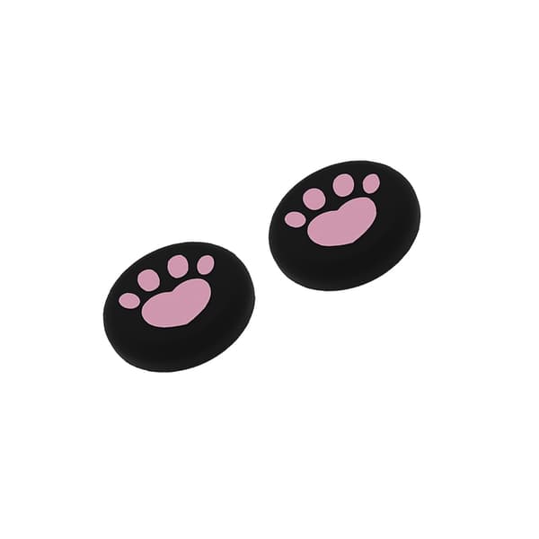 INF Yhteensopiva SWITCH2 Sydän Silikoni Peukalo-otteen Suojukset Parantaa Hallintaa Musta + Pinkki