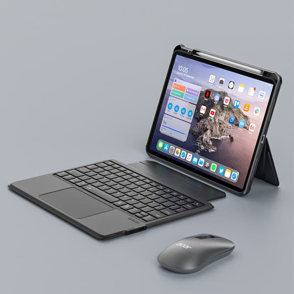INF Magneettinen näppäimistökuori iPad 10. sukupolvelle 10,9 tuumaa - musta