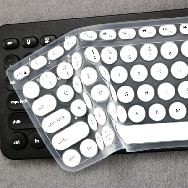 INF Silikontangentbordsskydd för Logitech K780 Vit