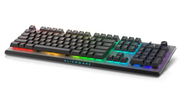 Dell | Alienware Tri-Mode AW920K | Wireless Gaming Keyboard | Wireless | RGB LED light | US | Bluetooth | Dark Side of the Moon | Numeric keypad | CHE