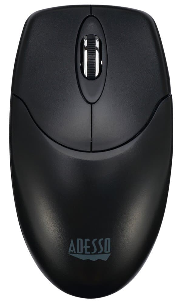 Adesso WKB-1320CB/ bezdrátový set 2,4GHz/ multimedia/ antimikrobiální/ optická myš 1200DPI/ USB/ černá/ US layout