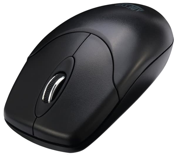 Adesso WKB-1320CB/ bezdrátový set 2,4GHz/ multimedia/ antimikrobiální/ optická myš 1200DPI/ USB/ černá/ US layout Svart