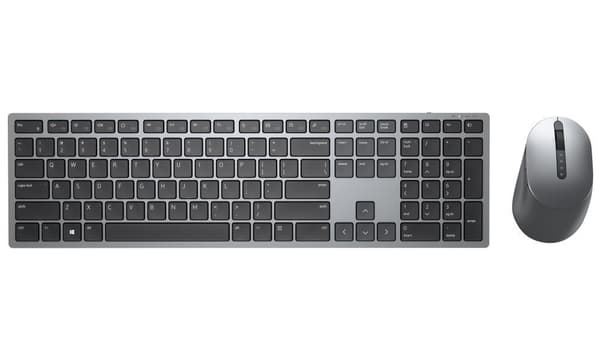 DELL KM7321W bezdrátová klávesnice a myš UK/ britská/ anglická/ QWERTY Grå, Titanium