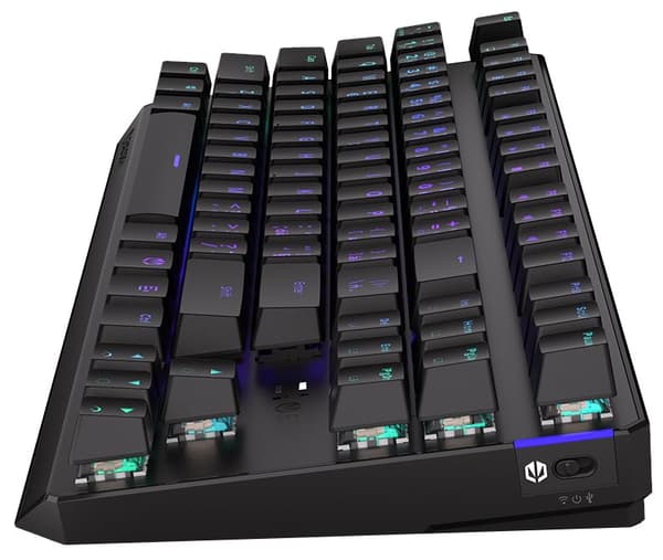 Endorfy herní klávesnice Thock TKL Wireless Black / RGB / black sw. / bezdrátová / mechanická / CZ/SK layout / černá