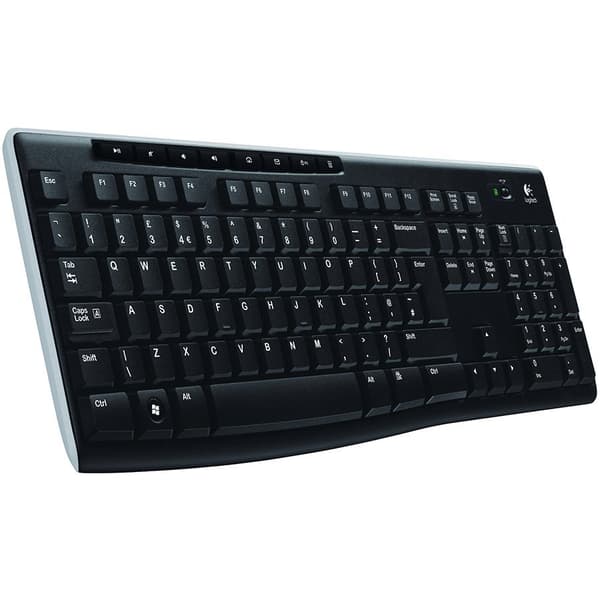 LOGITECH K270 Wireless Keyboard - BLACK - US INT'L - EER Sort