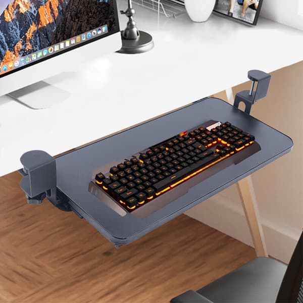 Forlængbar Tastaturbakke, Ergonomisk Komfort, Nem Installation, Robust Design