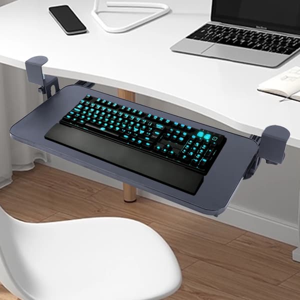 Ingen Punch Keyboard Tray, Ergonomisk Design, Nem at Installere,sort