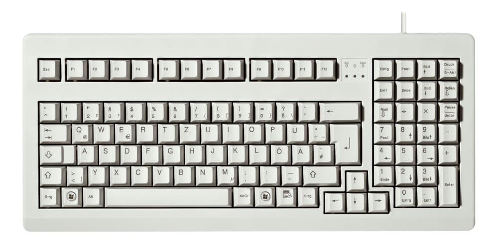 Cherry Compact Keyboard, US layout, MX black brytare, USB, beige