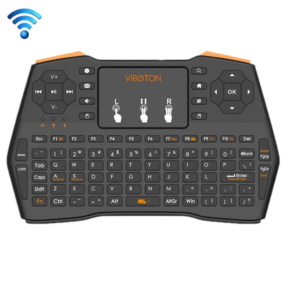 Trådløst tastatur + Touchpad til TV Box / PC mm