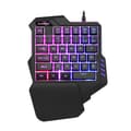 Miniatyrbillede 3 af 3: Enhånds-gamingtastatur med belysning - 7 RGB-farver