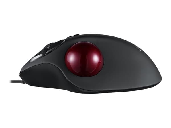 Perixx PERIMICE-517 - Mus - ergonomisk - högerhänt - laser - 7 knappar - kabelansluten - USB - svart