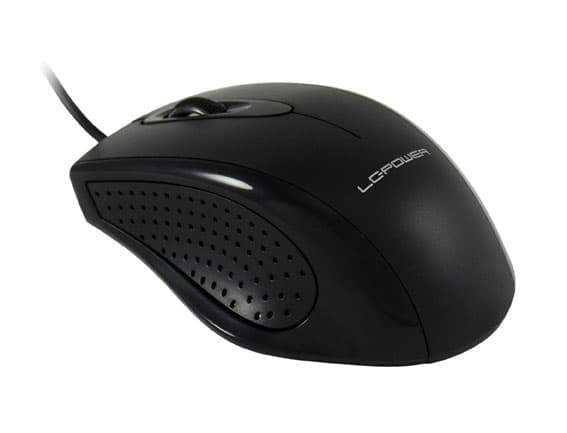 LC Power M710B - Mus - optisk - kabelansluten - USB - svart
