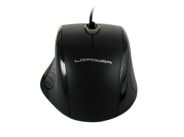 LC Power M710B - Mus - optisk - kabelansluten - USB - svart