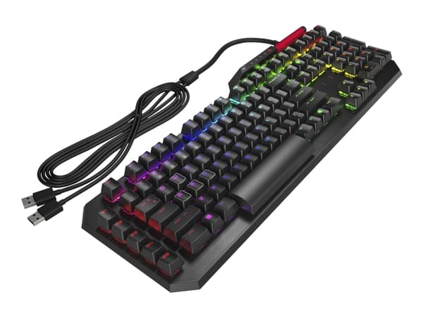 OMEN by HP Sequencer - Tastatur - Bagbelyst - USB - Nordisk - Switch: Blue Switches