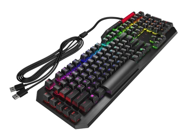 OMEN by HP Sequencer - Tastatur - Bagbelyst - USB - Nordisk - Switch: Blue Switches