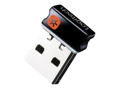 Logitech USB Unifying Receiver, USB-vastaanotin, 9 mm, 6 mm, 15 mm, 1,23 g, Musta, Hopea
