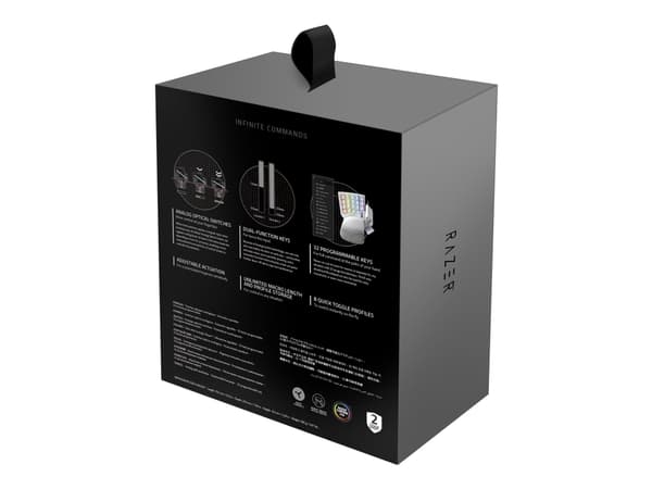 Razer Tartarus Pro - Tangentsats - med 8-way directional thumbpad, rullningshjul, keymap indicator, hyperesponse thumb button, spacebar actuator - ba