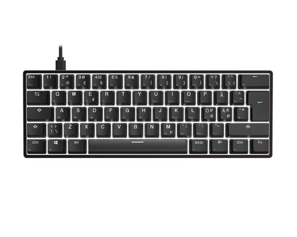 Aeon RGB Hotswap PBT Gaming Tangentbord [Gateron Optical Brown] - Svart