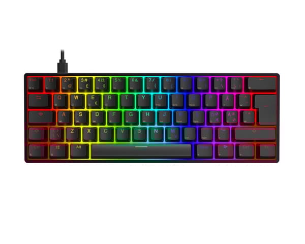 Aeon RGB Hotswap PBT Gaming Tangentbord [Gateron Optical Brown] - Svart