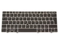 HP - Tangentbord - brittisk - för EliteBook 2570p