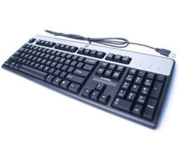 HP 434821-087, Fullstor (100 %), Kabel, USB, Svart, Silver