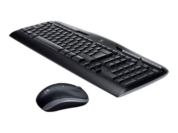 Logitech Wireless Combo MK330 - Sats med tangentbord och mus - trådlös - 2.4 GHz - USA, internationellt - svart