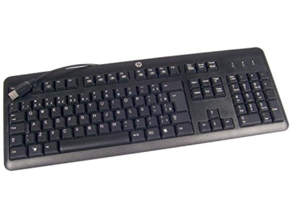 HP 672647-063 tastatur USB Italiensk Sort Sort