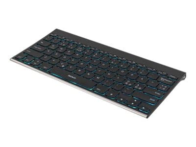 DELTACO TB-630 mini - Tastatur - bakgrunnsbelyst - trådløs - Bluetooth - Nordisk - svart