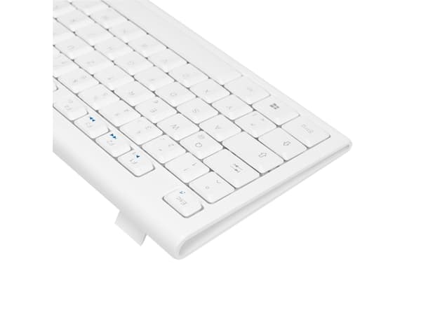LogiLink Keyboard Mouse Combo wireless, Standard, Kabel, USB, Hvid, Mus inkluderet - Tysk layout