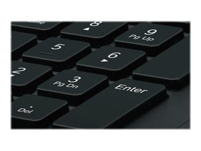 Logitech K280E Pro f/ Business, Täysikokoinen (100 %), Langallinen, USB, QWERTY, Musta