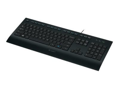 Logitech K280E Pro f/ Business, Täysikokoinen (100 %), Langallinen, USB, QWERTY, Musta