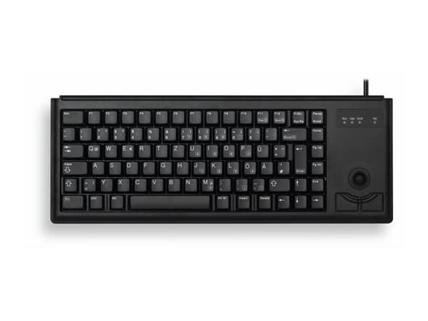 CHERRY Slim Line G84-4420 - Tangentbord - PS/2 - amerikansk - svart