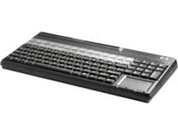 HP POS-näppäimistö, jossa on magneettijuovalukija - näppäimistö - USB - QWERTY - carbonite - Engage Flex Mini -myyntijärjestelmään; Engage One; MX12;