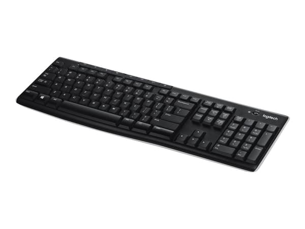 Logitech Wireless Keyboard K270 tastatur RF kabel-fri AZERTY Fransk Sort