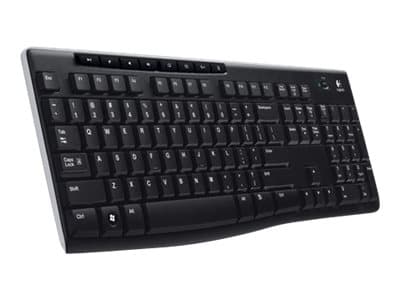 Logitech Wireless Keyboard K270 tastatur RF kabel-fri AZERTY Fransk Sort