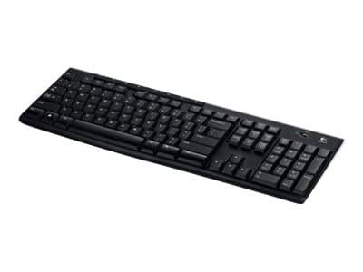 Logitech Wireless Keyboard K270 tastatur RF kabel-fri AZERTY Fransk Sort Sort