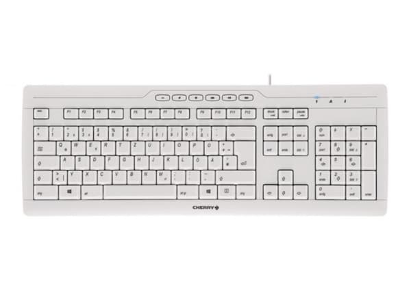 CHERRY STREAM 3.0 - Tastatur - USB - Italiensk - tastsvitsj: CHERRY SX - lysegrå