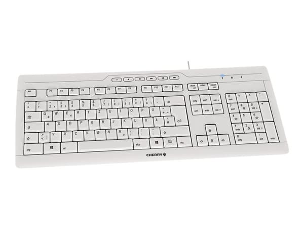 CHERRY STREAM 3.0 - Tastatur - USB - Italiensk - tastsvitsj: CHERRY SX - lysegrå