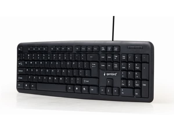 Gembird KB-U-103 - Tangentbord - USB - ryska - svart