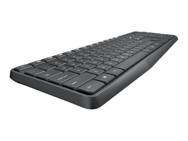 Logitech MK235 - Tastatur- og mussett - trådløs - 2.4 GHz - Fransk