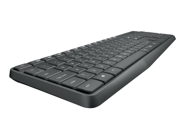 Logitech MK235 - Tastatur- og mussett - trådløs - 2.4 GHz - Fransk