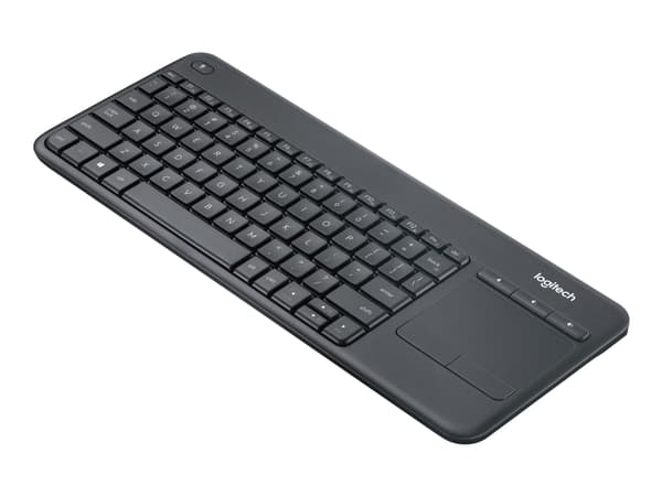 Logitech K400 Plus Tv tangentbord RF Trådlös QWERTY Nordic Svart