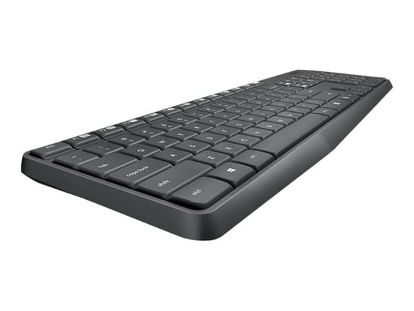 Logitech MK235 tastatur Mus inkludert USB QWERTY US International Grå