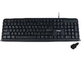 Tracer Maverick, Täysikokoinen (100 %), USB + PS/2, Kalvokytkin, Musta