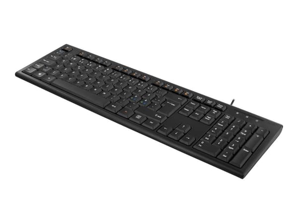 DELTACO TB-626 - Tangentbord - USB - Nordisk - svart Svart