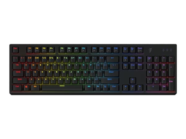 Tesoro Gram Spectrum G11SFL - Tangentbord - bakgrundsbelyst - USB - tangentbrytare: TESORO AGILE Blue - svart
